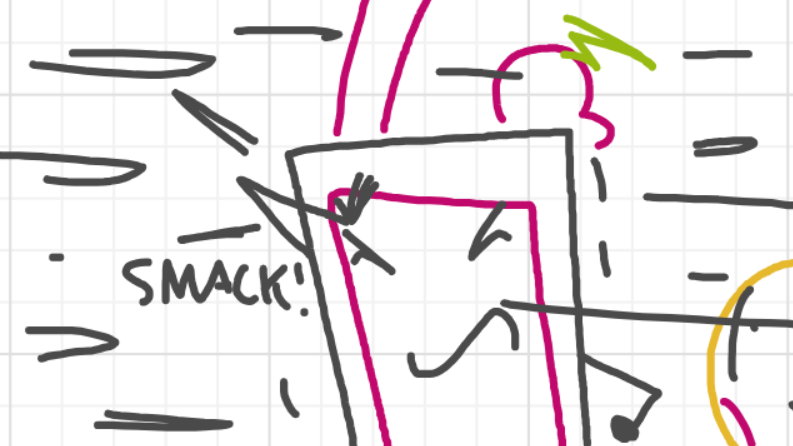 A panel from I've Been Everywhere, Man, episode nine of the Board Boards object show by Furretwalk/WalkingFurret.